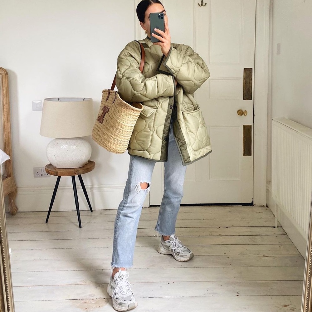 NWT - THE FRANKIE SHOP Teddy Quilted Jacket (XS/S)